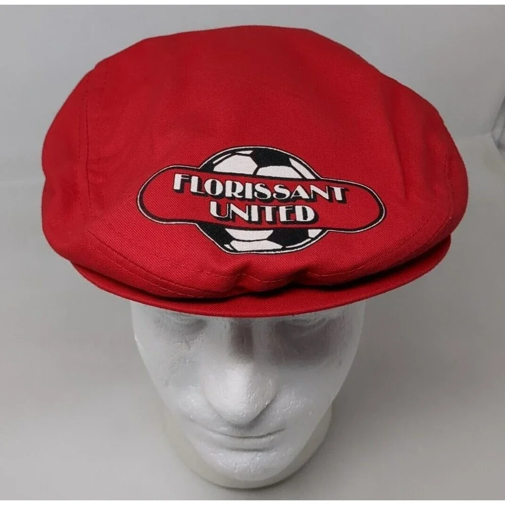 Vintage Florissant United Soccer Club Missouri‎ Golf Hat Flat Cap 1970s Snapback